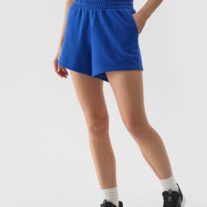 4F Spodenki dresowe damskie - niebieskie