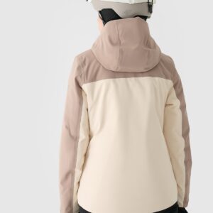 4F Kurtka narciarska membrana 5000 damska - brązowa