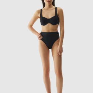 4F Góra od bikini damska - czarna