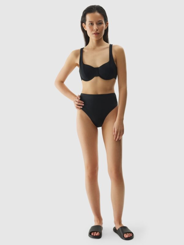 4F Góra od bikini damska - czarna