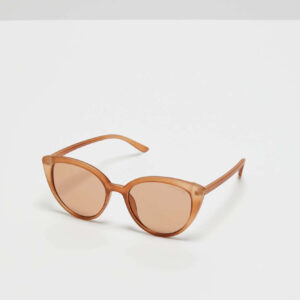 Okulary brązowe przeciwsłoneczne kocie