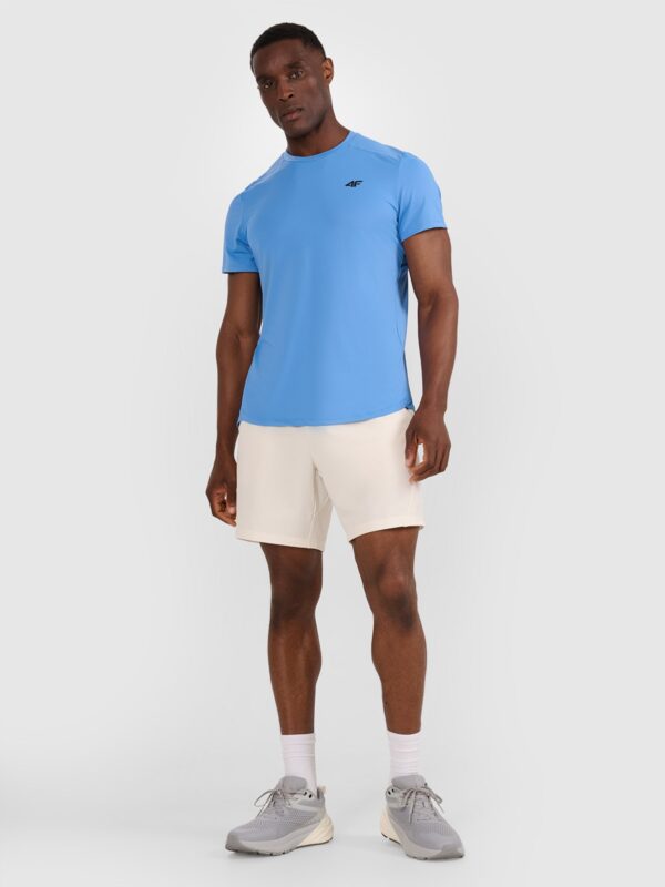 4F Koszulka treningowa szybkoschnąca męska - niebieska