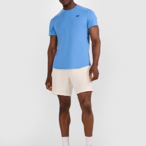 213a909a728e88040cac2ec2558c9b89b2bdd87a 4F Koszulka treningowa szybkoschnąca męska - niebieska