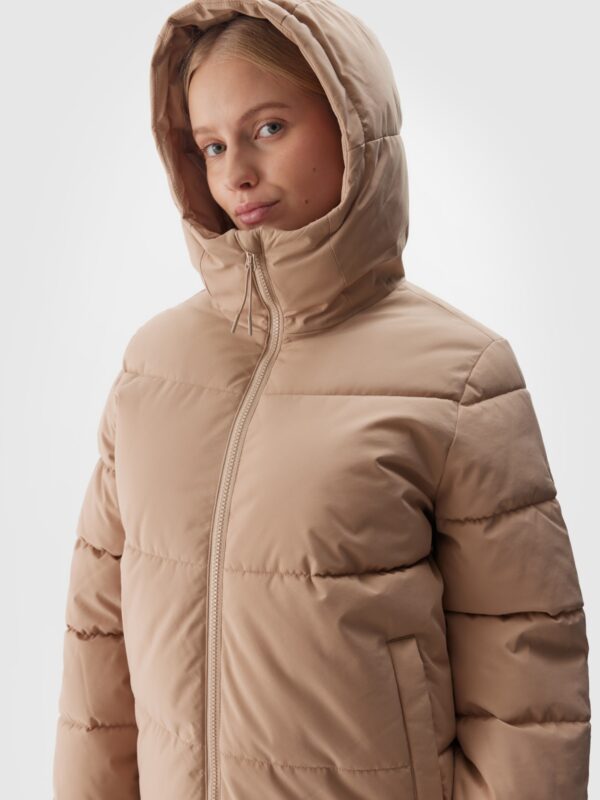 4F Kurtka puchowa z wypełnieniem syntetycznym damska - beżowa
