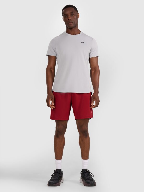 4F Koszulka treningowa szybkoschnąca męska - szara