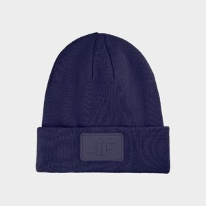 4F Czapka beanie uniseks - granatowa
