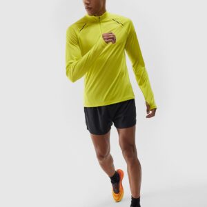 4F Longsleeve do biegania szybkoschnący męski - zielony