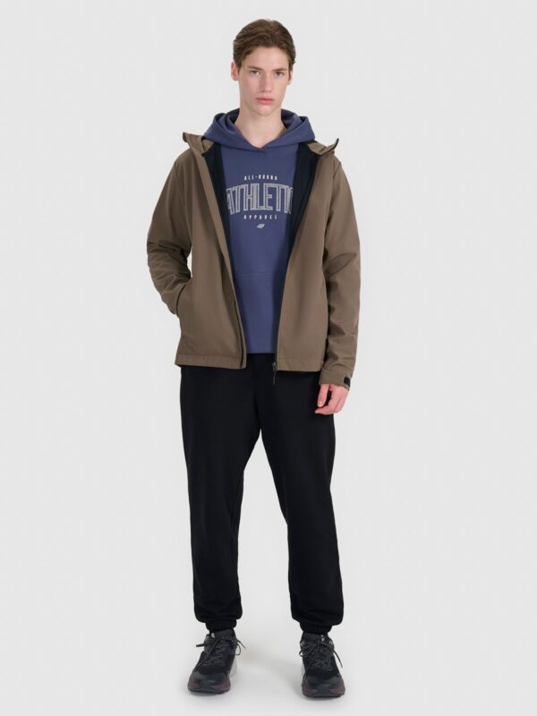 4F Kurtka softshell wiatroodporna membrana 5000 męska - brązowa