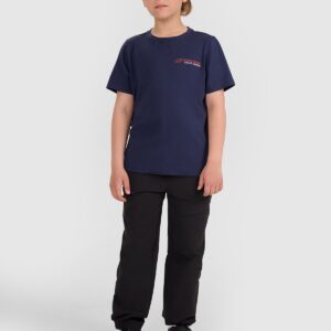 2326a90df5be14c51c4d2b4c08f4830a5074cd4c 4F T-shirt regular z nadrukiem chłopięcy - granatowy 134 (8-9 lat)