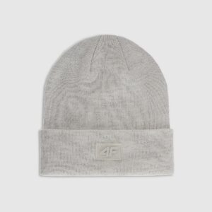 4F Czapka beanie dziecięca - szara