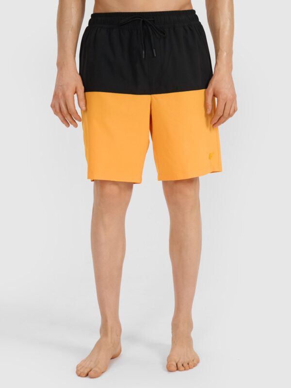 4F Spodenki plażowe męskie - pomarańczowe