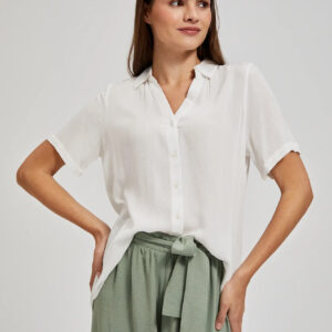 Koszula z kołnierzykiem biała