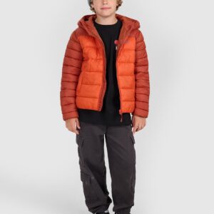 4F Kurtka puchowa z wypełnieniem syntetycznym chłopięca - brązowa 152 (11-12 lat)