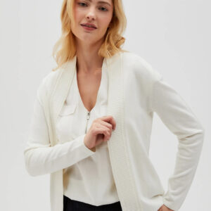 Wiskozowy sweter biały