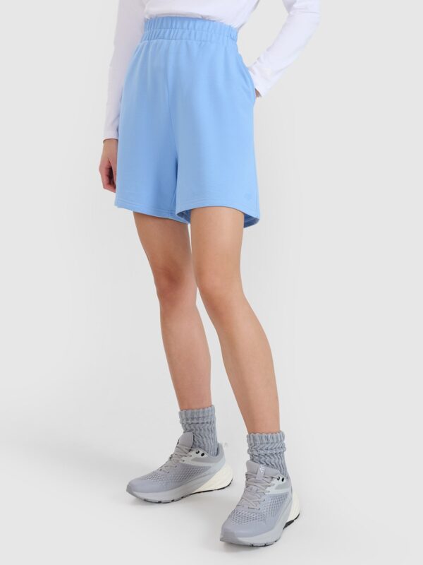 4F Spodenki dresowe damskie - niebieskie