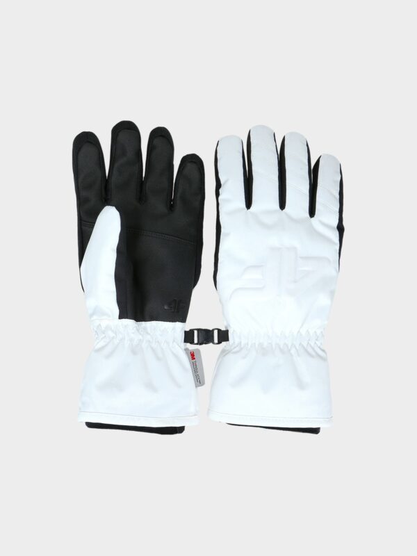 4F Rękawice narciarskie Thinsulate damskie - białe