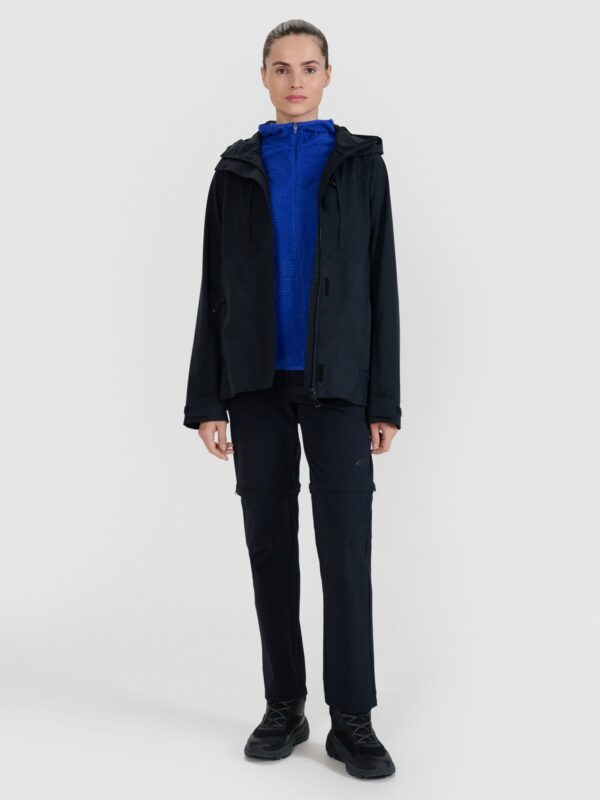 4F Kurtka trekkingowa membrana 10000 damska - czarna