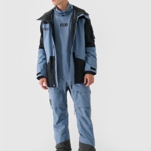 4F Kurtka snowboardowa membrana 10000 męska - niebieska