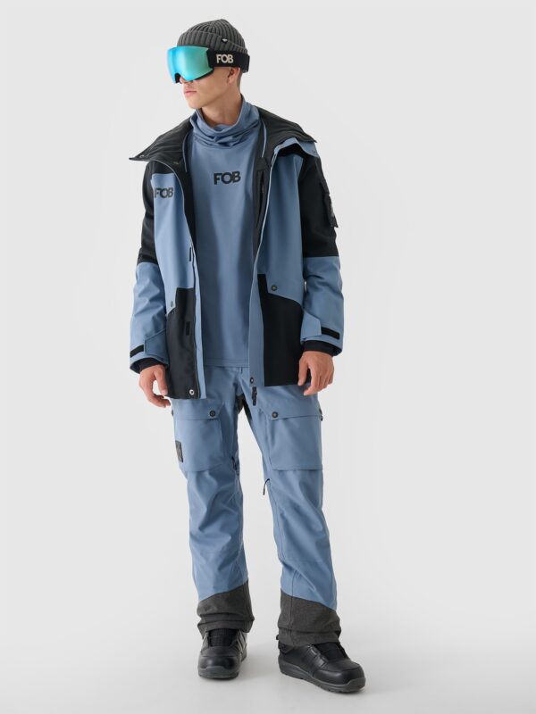 4F Kurtka snowboardowa membrana 10000 męska - niebieska