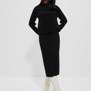 28a41ed25a0efbe1f119cab33fefbe4d36ef4859 Ołówkowa spódnica o długości za kolano czarna