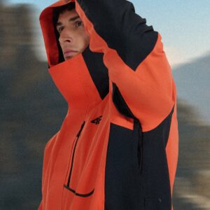 4F Kurtka trekkingowa membrana 10000 męska - czerwona