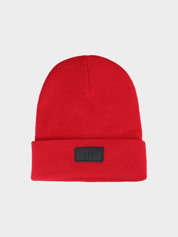 4F Czapka zimowa dziecięca - czerwona