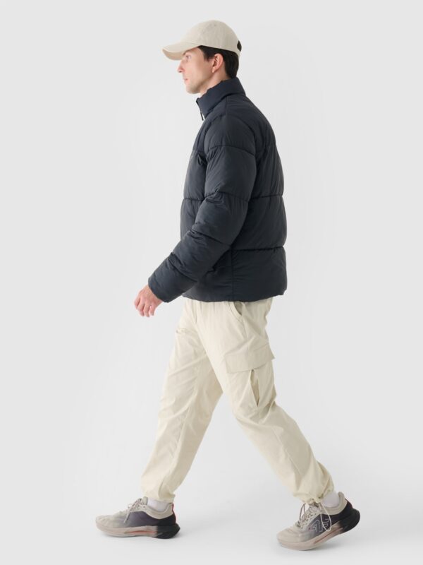 4F Kurtka puchowa z syntetycznym wypełnieniem męska - czarna