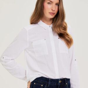 Koszula z wiskozy biała