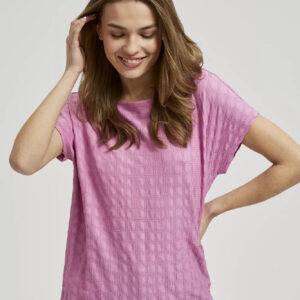 2af2936f7be26ba29e16942e77476bd47fa3e8a3 Bluzka różowa z krótkimi rękawami