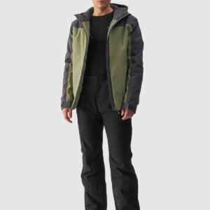 4F Kurtka narciarska membrana 5000 męska - oliwkowa/khaki