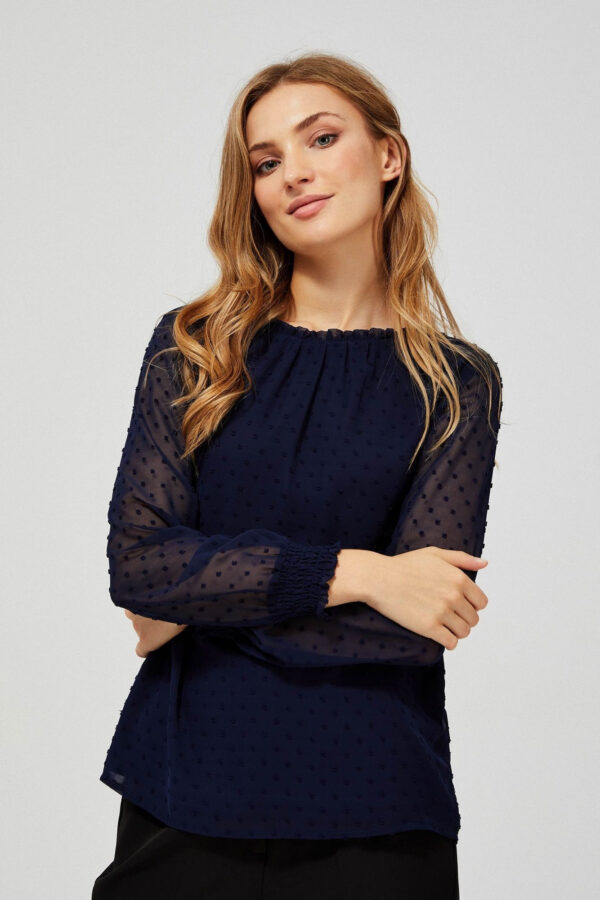 Koszula z transparentnymi rękawami