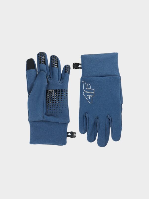 4F Rękawiczki dzianinowe Touch Screen dziecięce - granatowe