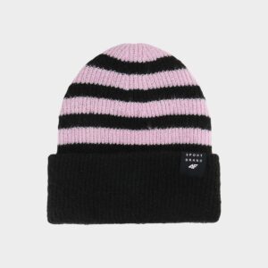 4F Czapka zimowa dziewczęca - czarna