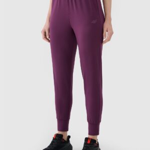 4F Spodnie treningowe szybkoschnące damskie - fioletowe