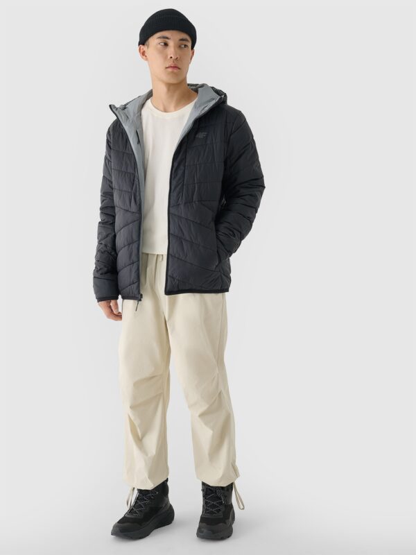 4F Kurtka puchowa dwustronna Primaloft Thermoplume męska - szara