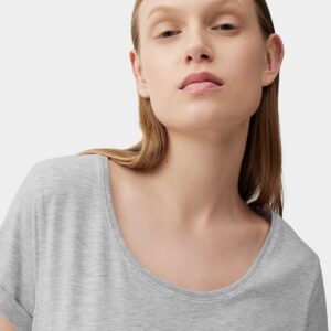 4F T-shirt regular gładki damski