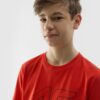 4F T-shirt z nadrukiem chłopięcy - pomarańczowy 122 (6-7 lat)