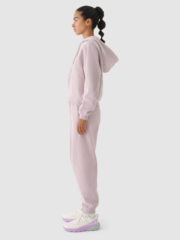 4F Spodnie dresowe oversize damskie 4F x Anna Lewandowska - beżowe