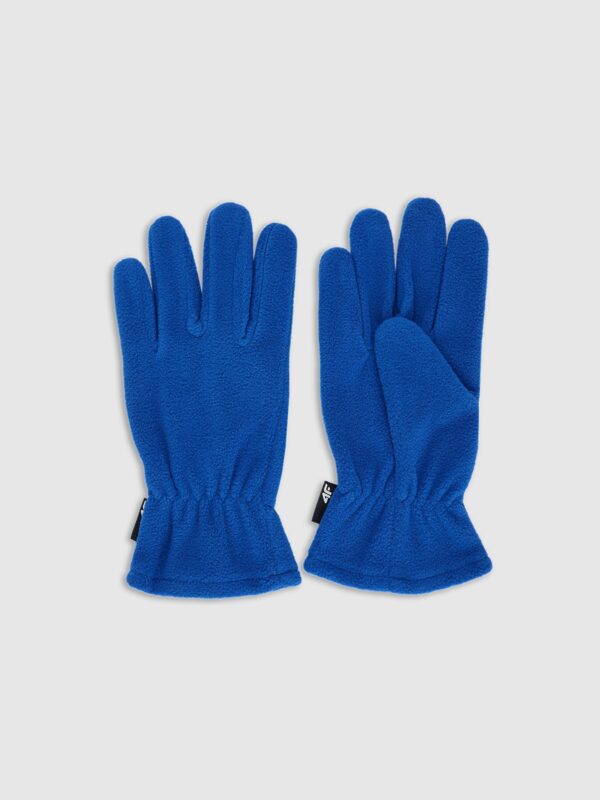 4F Rękawiczki polarowe dziecięce - niebieskie