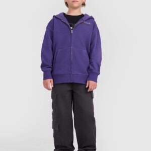 4F Bluza dresowa rozpinana z kapturem chłopięca - fioletowa 158 (12-13 lat)