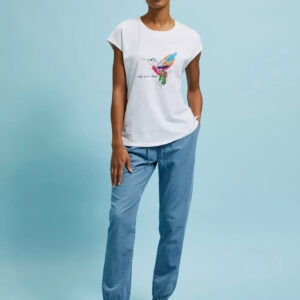 T-shirt z nadrukiem biały