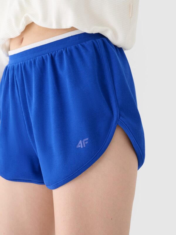 4F Spodenki dresowe damskie - niebieskie