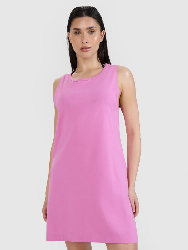 4F Sukienka mini damska - różowa