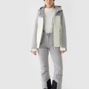 4F Kurtka narciarska membrana 5000 damska - szara