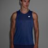 4F Tank top do biegania regular szybkoschnący męski - granatowy