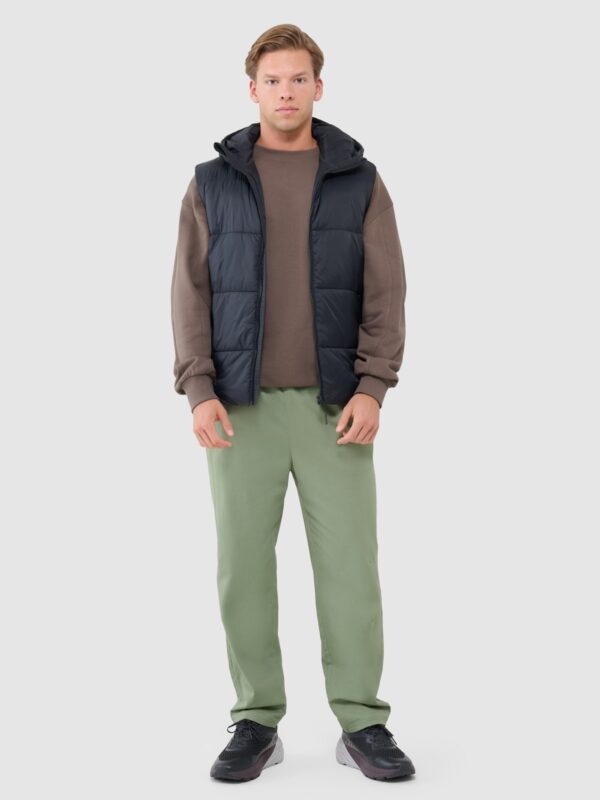 4F Bezrękawnik puchowy z wypełnieniem syntetycznym męski - czarny