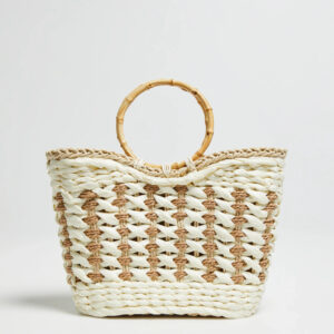 Torebka koszyk biała