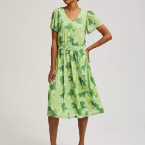 30d9f8b48fa8aa59849276c2a7b55f182ae2d4f8 Sukienka w kwiaty zielona