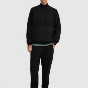 4F Bluza dresowa nierozpinana bez kaptura męska - czarna