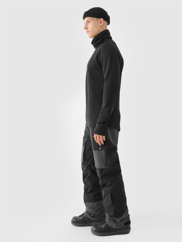 33a72ed38ea43e47396527ffa60cf3cdbf228772 4F Spodnie snowboardowe membrana 10000 męskie - czarne